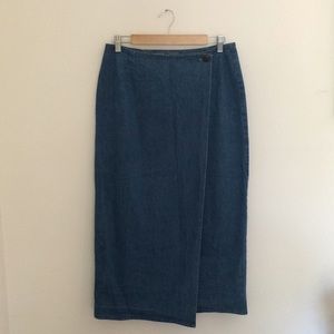 Ralph Lauren denim wrap skirt